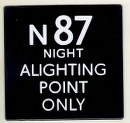 N87 Alighting Point 'e' plate